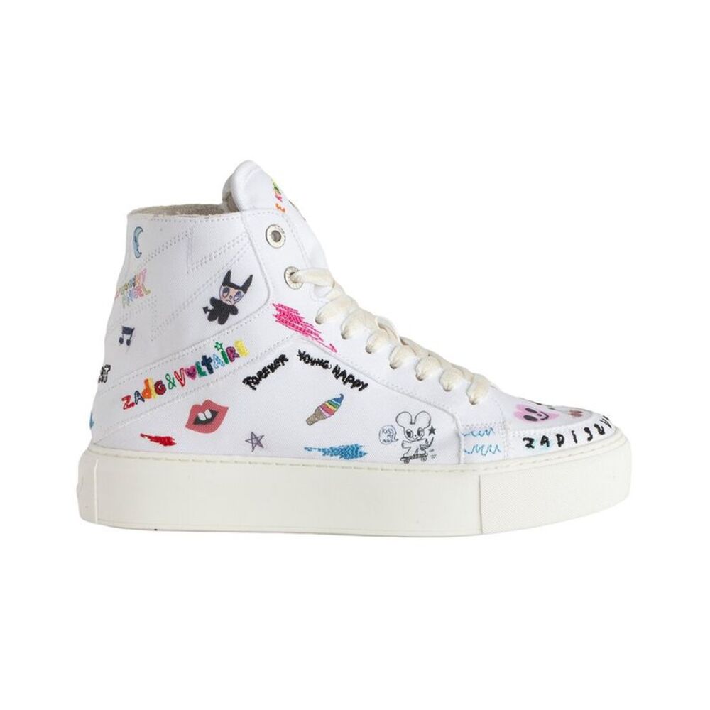 Zadig & Voltaire High Flash Chunky Sneaker, White